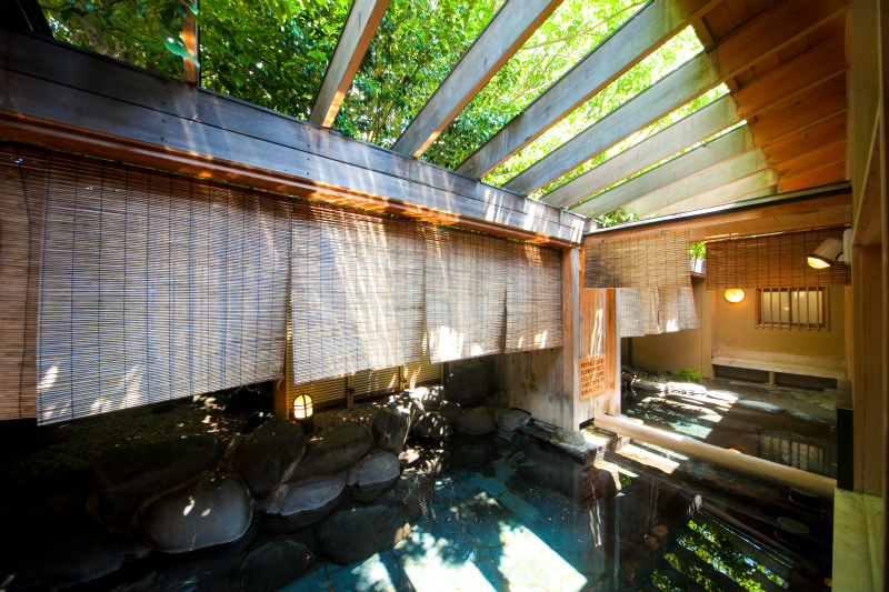 田乃倉と山灯館、それぞれ2種類の大浴場を体験